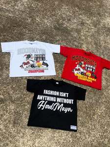 T-shirt unisexe de haute qualité pour hommes, 100% coton, impression DTG, streetwear, logo personnalisé, patchwork, manches longues, t-shirt oversize pour hommes - Product Image 4