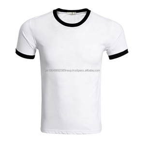 T-shirt en coton Red Ringer pour hommes en gros Boutique en vrac Nice Cool Ringer T-shirts - Product Image 1