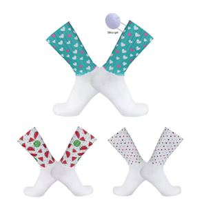 Crew Length Printed Socks With Heart Watermelon Polka Dot Patterns All Seasons Comfortable Outdoor Sports Use - Product Image 1