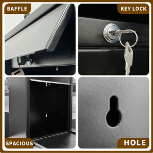 CHNSMILE Boîte <span class=keywords><strong>aux</strong></span> <span class=keywords><strong>lettres</strong></span> murale extérieure moderne en tôle galvanisée Boîtes <span class=keywords><strong>aux</strong></span> <span class=keywords><strong>lettres</strong></span> - Product Image 5