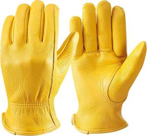 Gants en cuir PU de haute qualité pour hommes, gants de conduite chauds à doigts entiers, compatibles avec les écrans tactiles, pour le cyclisme quotidien, les sports de plein air et le travail - Product Image 1