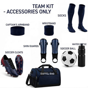 Conjunto de Entrenamiento de Fútbol de Alto Rendimiento para Hombres Adultos, Camiseta y Pantalones Cortos Personalizados, Transpirables y que Absorben la Humedad, 100% - Product Image 5