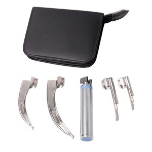 Ensemble de 5 laryngoscopes ENT, lames Miller Macintosh, instrument chirurgical pour l'examen des voies respiratoires, diagnostic médical - Product Image 4