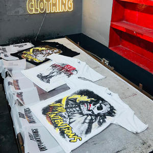 Camisetas de Hombre con Estampado Gráfico Vintage Personalizado, Corte y Confección a Medida, 100% Algodón, Hombros Caídos, Lavado Ácido - Product Image 3