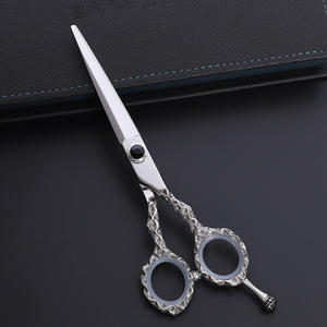 Customized Professional Hair <b>Scissors</b> Set 6 Inch Straight & Thinning <b>Scissors</b> Barber Shears+ Comb + Kits - Product Image 2