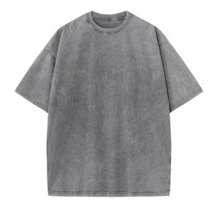 เสื้อยืดแขนสั้นผู้ชายไซส์ใหญ่ สีพื้น ผ้าฝ้าย 100% คอกลม แบบลำลอง ผ้าเจอร์ซีย์ถัก ดีไซน์เรียบง่าย สไตล์วินเทจด้านหน้า - Product Image 5