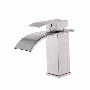Single-Handle Stainless Steel Lavatory Faucet Brushed Nickel Single Hole TP for Bathroom Basin Weekend Shipping Not Available - Product Image 1