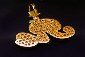 Colgante de Lujo Chapado en Oro de 18K con Letra Personalizada de Moissanita y Plata 925 Bicolor, Joyería HipHop Bling, Regalo de Cumpleaños - Product Image 6