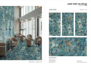 Carreaux de porcelaine de luxe modernes, finition brillante Jazz, dimensions 60x120cm, 600x1200mm, 24x48, pour une décoration intérieure élégante. - Product Image 2