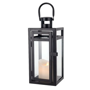 Classical Handmade Portable Durable Standard Metal &Glass Candle <b>Lantern</b> With Matt <b>Black</b> Finished Candle <b>Lantern</b> for Home - Product Image 5
