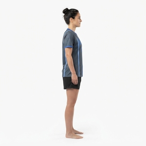 Uniforme de football américain sur mesure pour femmes, taille plus, manches courtes, polyester, vêtements de sport d'équipe - Product Image 2