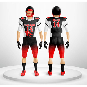 Maillot de football américain personnalisé avec logo imprimé par sublimation, respirant, manches courtes, uniforme d'entraînement et de match - Product Image 6