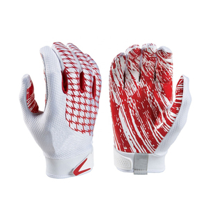 Gants de football SEAMER WEAR avec motif drapeau américain, doigts entiers, blanc, bleu, rouge, matière respirante en maille, légers - Product Image 6