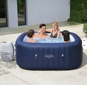 ลดราคาพิเศษ อ่างน้ำร้อนพกพาแบบใหม่ Lay-Z-Spa Hawaii Airjet สปาเป่าลมพร้อมระบบนวด - Product Image 2