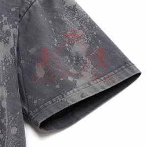 Camiseta Casual de Algodón Suave con Hombros Caídos, Efecto Desgastado por el Sol, Corte Holgado Moderno y Acabado Lavado con Estilo - Product Image 6