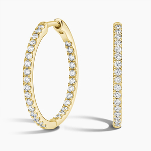 Anillo de Diamantes de Corte Redondo con Garras Compartidas de Eternidad Completa - Product Image 4