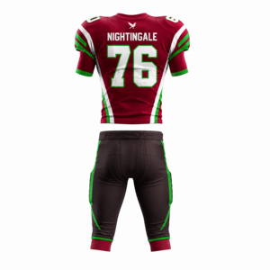 Uniforme de Fútbol Americano al Por Mayor de Alta Calidad y Bajo Precio, 100% Poliéster, Absorbente de Humedad, Secado Rápido, Elástico en Cuatro Direcciones, Unisex - Product Image 4