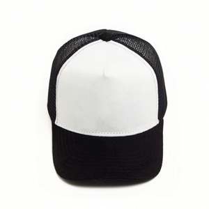 Gorra de béisbol transpirable de malla y gamuza para camionero con publicidad - Product Image 4