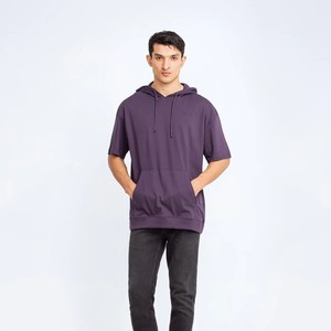 <span class=keywords><strong>Felpa</strong></span> <span class=keywords><strong>con</strong></span> <span class=keywords><strong>Cappuccio</strong></span> Unisex <span class=keywords><strong>Grigio</strong></span> <span class=keywords><strong>Scuro</strong></span>, Vestibilità Regolare, in Maglia Tinta Unita, Casual Invernale, <span class=keywords><strong>con</strong></span> Tasche, Traspirante, 100% Cotone - Product Image 3