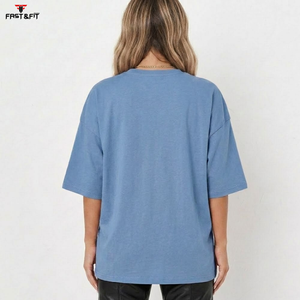 <b>Top</b> Quality Wholesale Custom Cotton Summer Clothes Casual Slim Fit Crew Neck Women T Shirts for Sale - Product Image 4