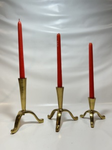 Candelabro de Aluminio con Acabado Antiguo, Portavelas Decorativo de Metal Vintage para Decoración del Hogar, Bodas y Fiestas - Product Image 4