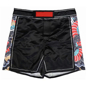 Shorts MMA durables à taille élastique pour l'entraînement de combat, légers, respirants, à séchage rapide, extensibles, sur mesure pour hommes, OEM - Product Image 2