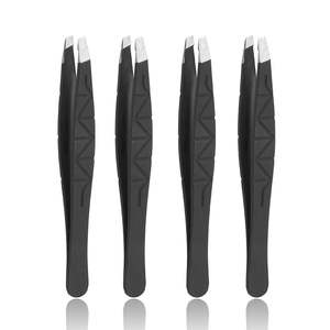 Pinzas para Depilar de Marca Privada, Clásicas, de Acero Inoxidable, Ecológicas, Antiestáticas, con Punta Inclinada, Pinzas para Cejas con Logotipo Personalizado - Product Image 1