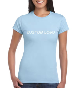 Camisetas de Mujer al por Mayor, Transpirables, de Secado Rápido, de Alta Calidad, de Algodón y Poliéster, para Verano, a Bajo Precio, Servicio OEM, Lisas y Teñidas - Product Image 3