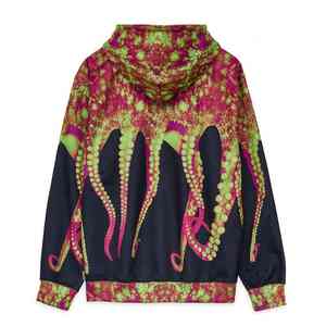 Sudadera con Capucha Sublimada con Diseño Abstracto Único, Elegante, de Secado Rápido, Cómoda, Ligera, Moderna, para Uso Diario, Sudadera de Verano para Mujer - Product Image 4