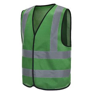Gilets de sécurité haute visibilité avec couleurs néon vives, 4 bandes réfléchissantes et plusieurs poches – Vente en gros - Product Image 2