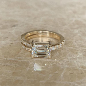 Arin /18K/14K ทองพร้อมใบรับรอง GIA/IGI เพชรธรรมชาติทันสมัยหรือออกแบบเองด้วยแหวนเพชร MOQ ต่ำ - Product Image 2