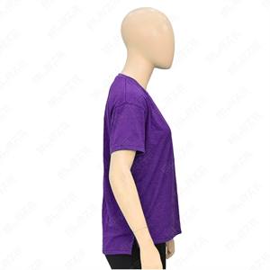 240gsm haute qualité 100% coton T-shirt unisexe avec logo personnalisé avec impression de vêtements d'été T-shirt de grande taille pour femmes - Product Image 4
