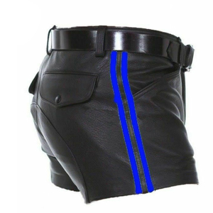 Pantalones Cortos de Cuero Directo de Fábrica, Ligeros, de Piel de Cordero, Corte Ajustado con Bolsillos Ocultos, Pedidos al por Mayor, Equipamiento Personalizado - Product Image 3