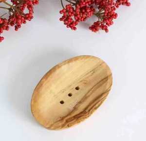 Handmade Dark Wood Soap Holder Rectangular Wooden Soap Saver <b>Tray</b> Eco Friendly Bathroom Countertop Bar Soap Case Drain Dish - Product Image 5
