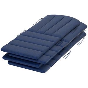Set di 4 cuscini per sedie da esterno blu navy, solo per sedie da giardino - Product Image 5
