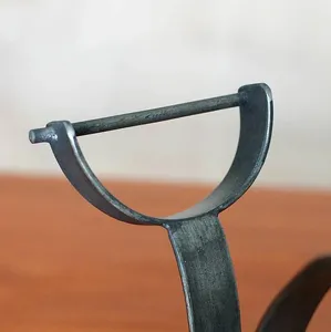 Soporte de Metal para Botellas de Vino Hecho a Mano, Diseño Vintage en Forma de Barco, Impermeable, Capacidad de 5L, para Exhibición Decorativa - Product Image 2