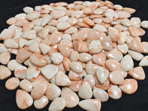 Cabujón de Scolecita Rosa Melocotón Natural, Gema Suelta de Formas Mixtas (Ovalada, Cojín, Redonda, Marquesa), Piedra Lisa para Fabricación de Joyas - Product Image 1