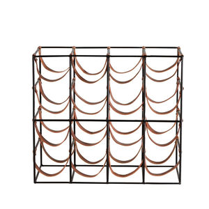 Estante para vinos de metal de primera calidad con diseño de panal de abeja para encimera, acabado galvanizado, no requiere montaje, capacidad para 6/11 botellas. - Product Image 6