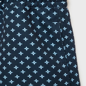 Shorts de Baño para Hombre con Estampado Geométrico, Secado Rápido, Cintura Elástica, Corte Corto Informal, Tela de Poliéster, Cintura Media con Bolsillos - Product Image 6