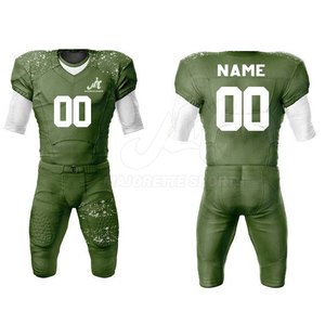 Ensemble d'uniforme de football américain professionnel, maillot et pantalon en mesh durable, coupe premium, tenue de sport quotidienne - Product Image 3
