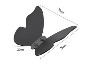 Crochet mural simple en métal en forme de papillon, accent décoratif mural parfait pour accrocher des foulards, des casquettes, des tabliers et des accessoires légers - Product Image 5