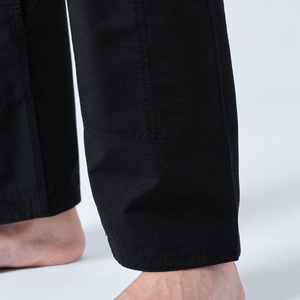 Kimono de Jiu Jitsu Brasileño Negro Hecho en Pakistán, Uniforme BJJ con Logotipo Bordado Personalizado, Ropa de Artes Marciales al por Mayor, Fabricación OEM - Product Image 3
