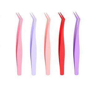 Juego de Pinzas para Pestañas Morje de Acero Inoxidable Quirúrgico de Precisión, 5 Colores, Puntas Dentadas/Aserradas y Lisas para Extensión de Pestañas - Product Image 6