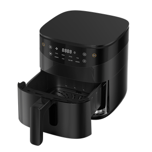 หม้อทอดไร้น้ำมันไฟฟ้าขนาดเล็ก Sudex พร้อมเคลือบสารกันติด ทำความสะอาดง่าย ปรุงอาหารเพื่อสุขภาพ ประหยัดพื้นที่ จอแสดงผล LCD อเนกประสงค์ - Product Image 1