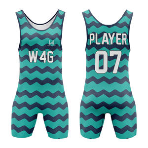 Singlet de Artes Marciales y Lucha Libre para Hombre, Estampado por Transferencia de Calor, Ligero, Duradero, Elástico, de Spandex/Poliéster, de Secado Rápido - Product Image 6