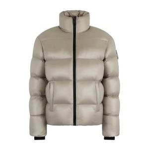 Manteau d'hiver décontracté en toile matelassée avec fermeture éclair pour homme, de haute qualité, respirant, rembourrage en fibres de polyester teintes - Product Image 1