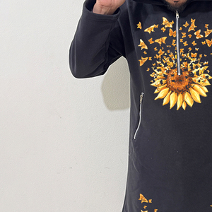 Premium Quality Men Winter Embroidered Zipper Fleece 100% Cotton Vintage Eco-Friendly Hoodie Digital Printing Custom Made - Product Image 4