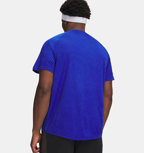 Ideas de nombres para productos: 1. Camiseta de rendimiento Royal Motion 2. Camiseta Deportiva UltraFlex 3. Camiseta deportiva Velocity Blue 4. AeroDry Trai - Product Image 2