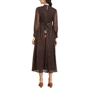 Women Printed Frock Fashion Wear <b>Dress</b> Beautiful Floral Print Soft Breathable Fabric Comfortable Long Frock - Product Image 2