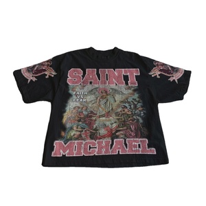 เสื้อยืดกราฟิกสตรีทแวร์สั่งทำพิเศษ คุณภาพสูง สไตล์วินเทจ ทรงโอเวอร์ไซส์ ผ้าคอตตอนฟอกสี ทรงบ็อกซี่ ผู้ผลิตเสื้อยืด - Product Image 1